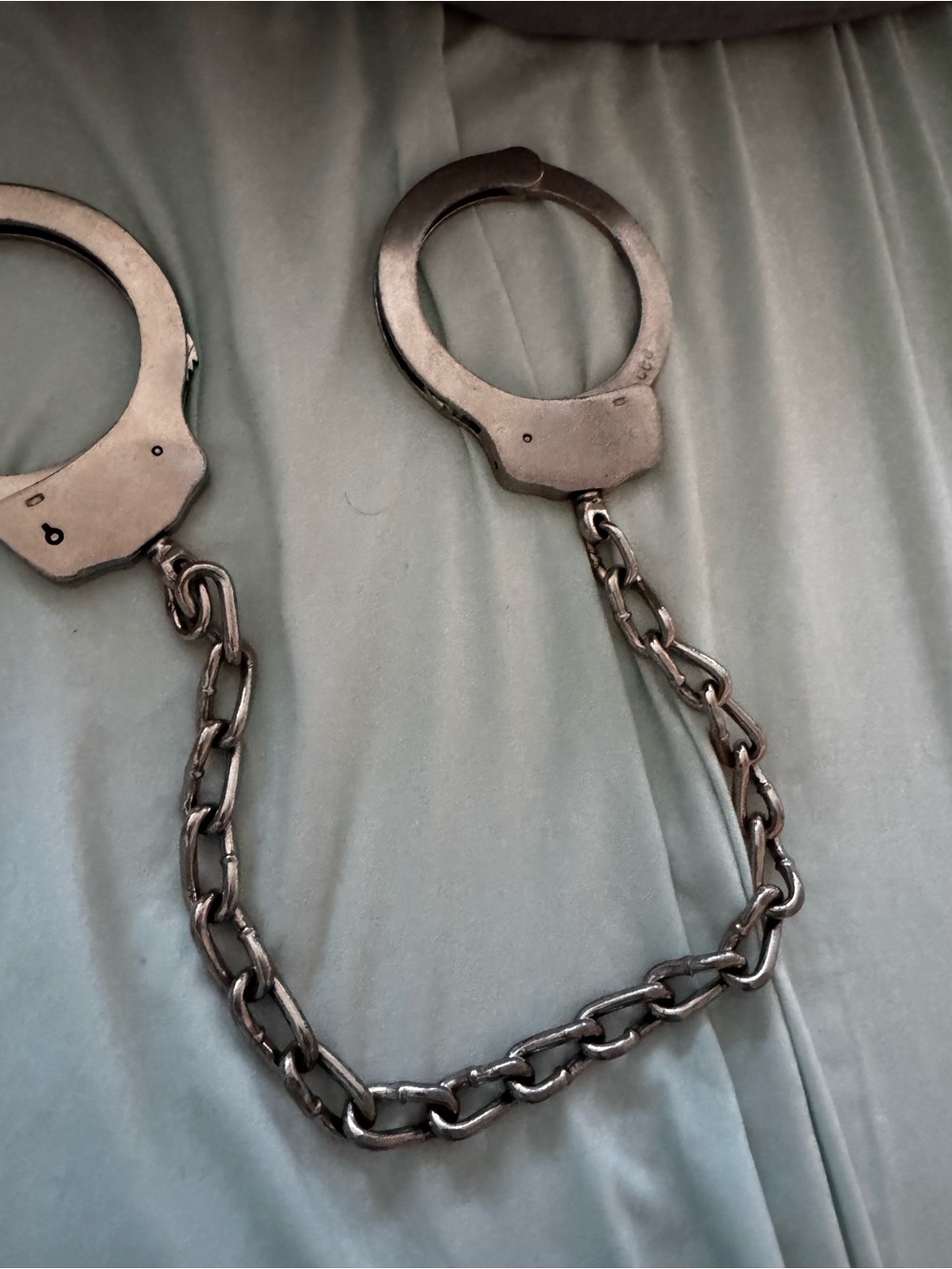 Legs shackles for restraint in excellent condition stainless steel